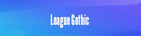 League Gothic Condensed Regular